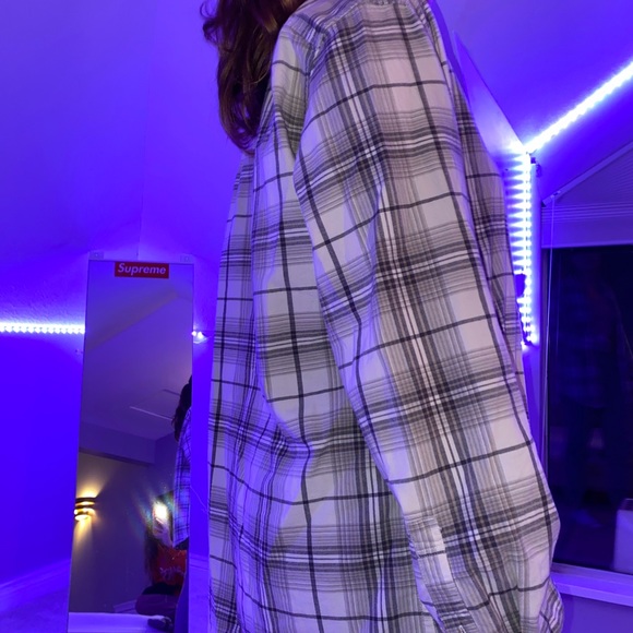 White & Grey Flannel - Picture 2 of 2